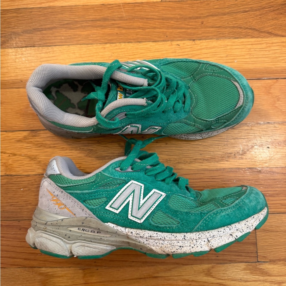 New Balance 990v3 MiUSA Boston Marathon Boston Green White